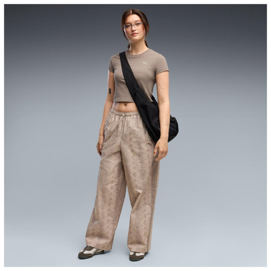 Puma Γυναικείο παντελόνι T7 Relaxed Snake Print Woven Pants